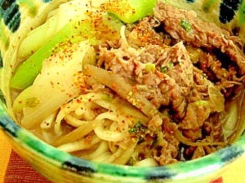 しぐれ煮のリメイクで肉うどん